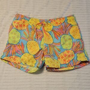 Chubbies Blue and Yellow Swim Trunks Vibrant Design